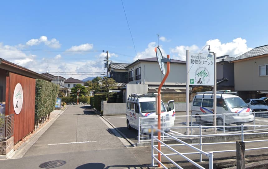 クリニック前に駐車場があります。